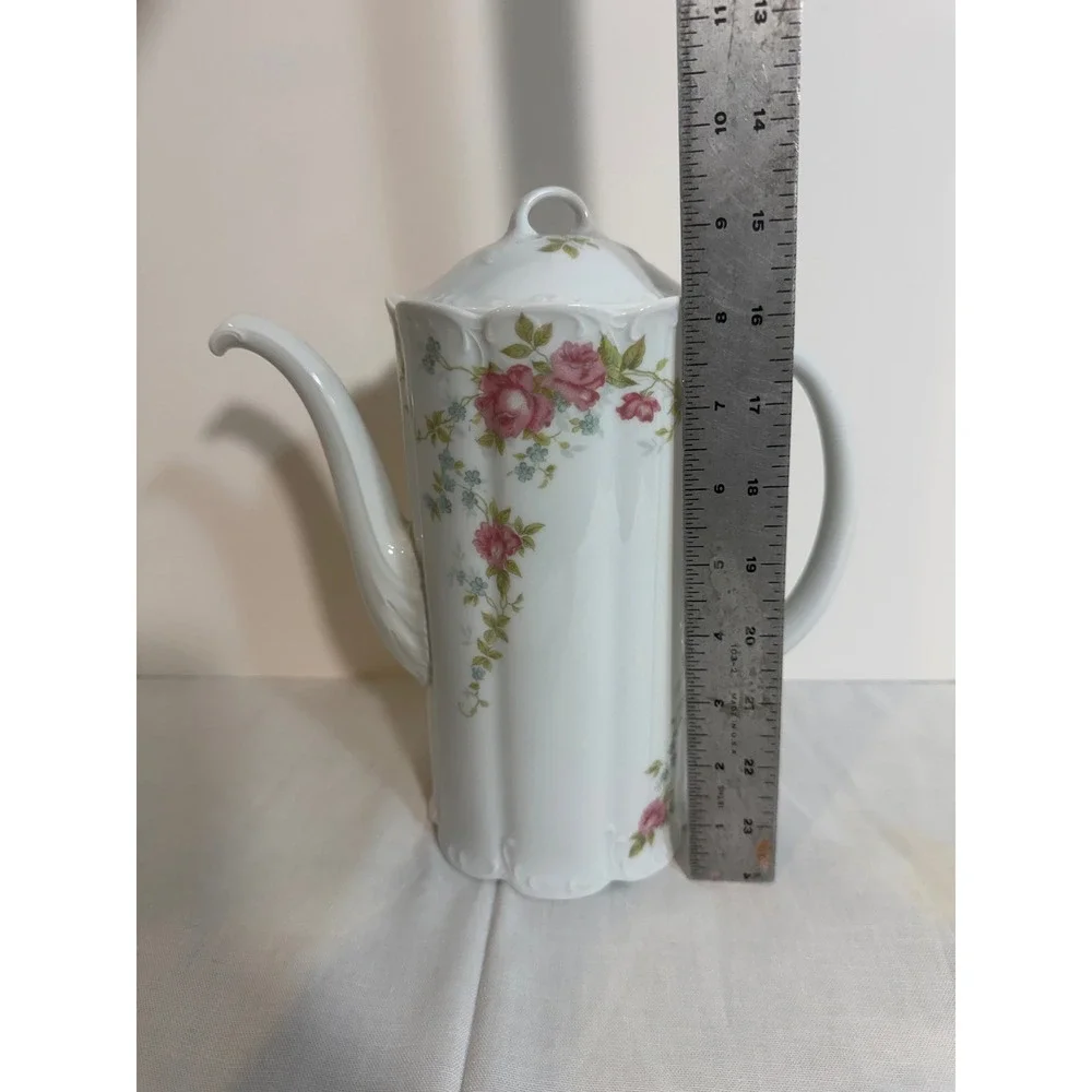 Rosenthal Classic Rose Collection VTG Coffee Pot Pink Floral Porcelain Germany